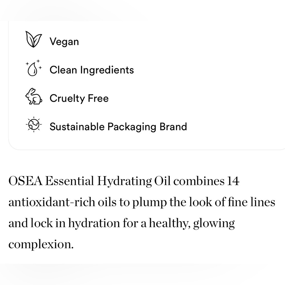 LAST 1! OSEA Essential Hydrating Face Oil Roller π§ NEW IN BOX - Picture 6 of 9